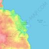 Saint-Quay-Portrieux topographic map, relief map, elevations map