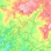 Melide topographic map, elevation, relief