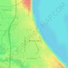 Whitefish Bay topographic map, elevation, relief