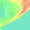 Chatham-Kent topographic map, relief map, elevations map