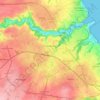 Saint-Brieuc topographic map, relief map, elevations map