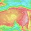 Urbasa topographic map, elevation, relief