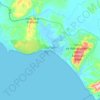Barbate topographic map, elevation, relief