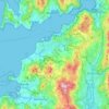 Vigo topographic map, elevation, relief