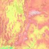 Utah topographic map, elevation, relief
