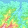 Coaña topographic map, elevation, relief