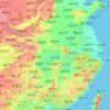 长江 topographic map, elevation, relief