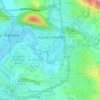 Huarte topographic map, elevation, relief