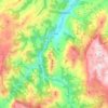 Proaza topographic map, elevation, relief