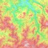 Ponga topographic map, elevation, relief