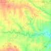 Caddo County topographic map, elevation, relief