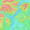 Alpi topographic map, elevation, relief