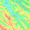 Salles-sur-l'Hers topographic map, relief map, elevations map