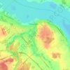 Pembroke topographic map, relief map, elevations map
