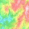 Covelo topographic map, elevation, relief