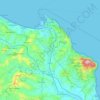 Ancona topographic map, elevation, relief