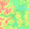 Tulsa topographic map, elevation, relief