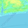 Holden Beach topographic map, elevation, relief