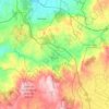 Allariz topographic map, elevation, relief
