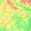 Le Rheu topographic map, relief map, elevations map