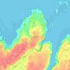 Plougrescant topographic map, relief map, elevations map