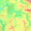 Orhaneli topographic map, elevation, relief