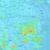 Zhongshan City topographic map, elevation, relief