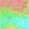 Lombardia topographic map, elevation, relief