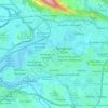 Pamplona topographic map, elevation, relief