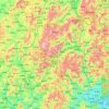 龙岩市 topographic map, elevation, relief