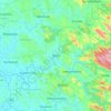Ranni topographic map, relief map, elevations map