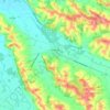 Marciac topographic map, relief, elevation