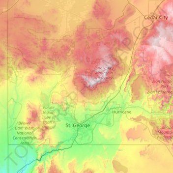 Washington County Topographic Map Washington County Topographic Map, Elevation, Relief