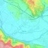 Tauriac topographic map, relief map, elevations map