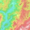 Hornos topographic map, elevation, relief