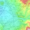 Granada topographic map, elevation, relief