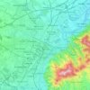 Torino topographic map, relief map, elevations map
