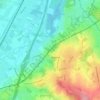 Beersel topographic map, relief map, elevations map