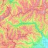 Valle d'Aosta topographic map, elevation, relief