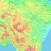 Basilicata topographic map, elevation, relief