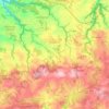 Plougonven topographic map, relief map, elevations map