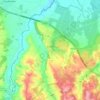 Dunes topographic map, relief map, elevations map