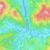 Santesteban topographic map, elevation, relief