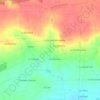 Le Poncet topographic map, relief map, elevations map