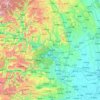 Yichang City topographic map, elevation, relief
