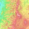 Willamette National Forest topographic map, elevation, relief