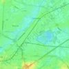 Harelbeke topographic map, relief map, elevations map