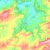 Sarria topographic map, elevation, relief