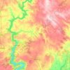 O Saviñao topographic map, elevation, relief