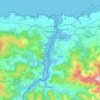Ribadeo topographic map, elevation, relief